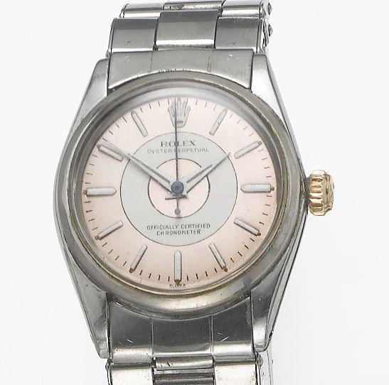 Rolex. A stainless steel automatic centre seconds bracelet watch