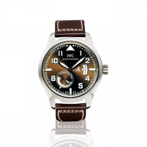 IWC. A fine and rare 18ct white gold limited edition automatic wristwatch with calendar and power reserve