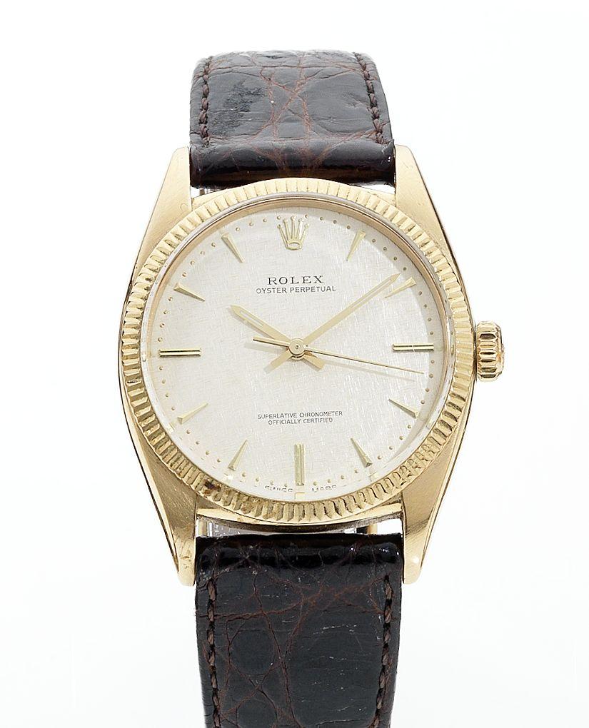 Rolex. A fine 18ct rose gold automatic centre seconds wristwatch