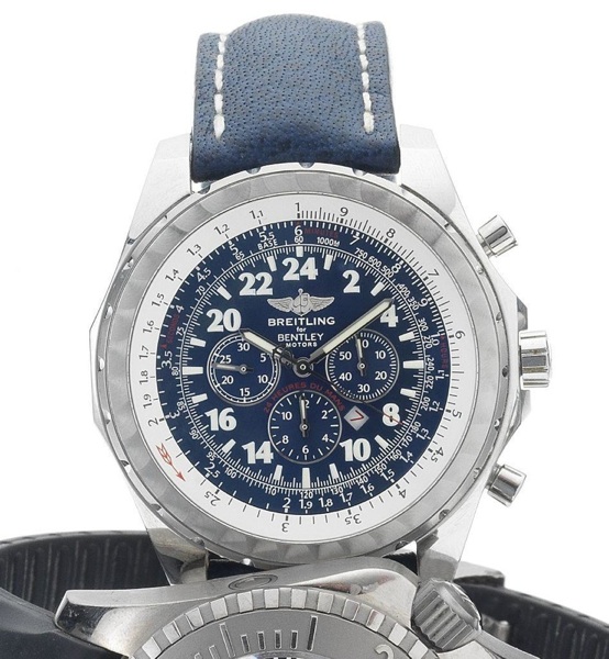 Breitling. A fine stainless steel automatic calendar chronograph wristwatch made in a special edition in 2003 to commemorate Bentley's participation in the 
