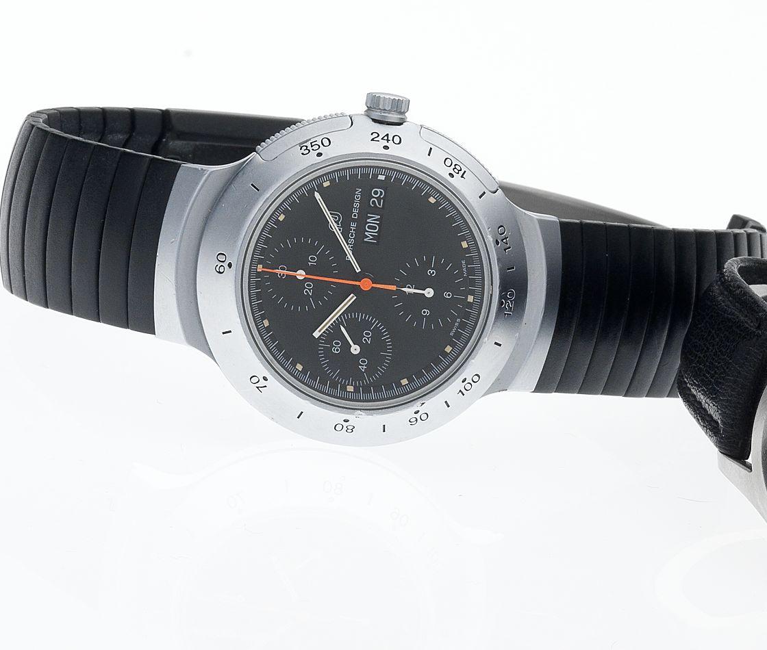 International Watch Co. A fine titanium automatic chronograph calendar bracelet watch