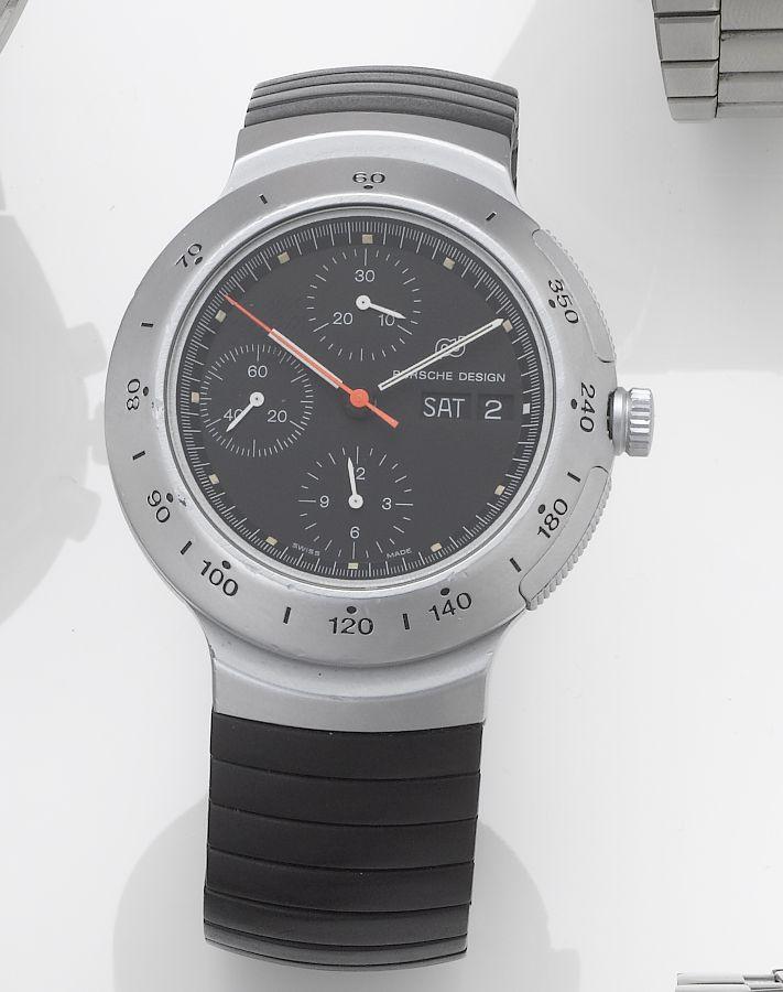 International Watch Co. A fine titanium automatic chronograph calendar bracelet watch