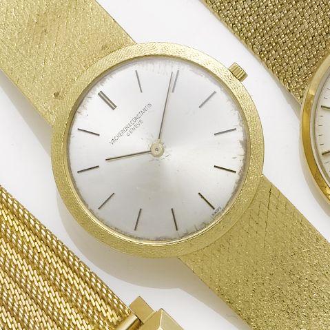 Vacheron Constantin. An 18ct gold bracelet watch