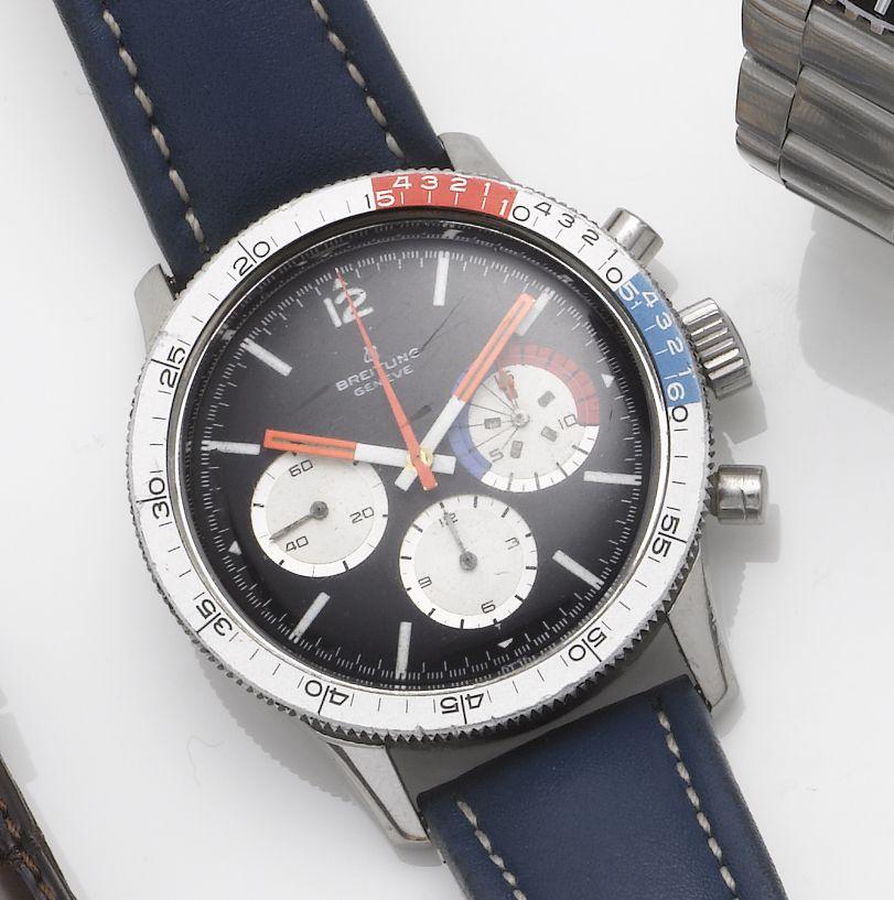 Breitling. A stainless steel chronograph wristwatch
