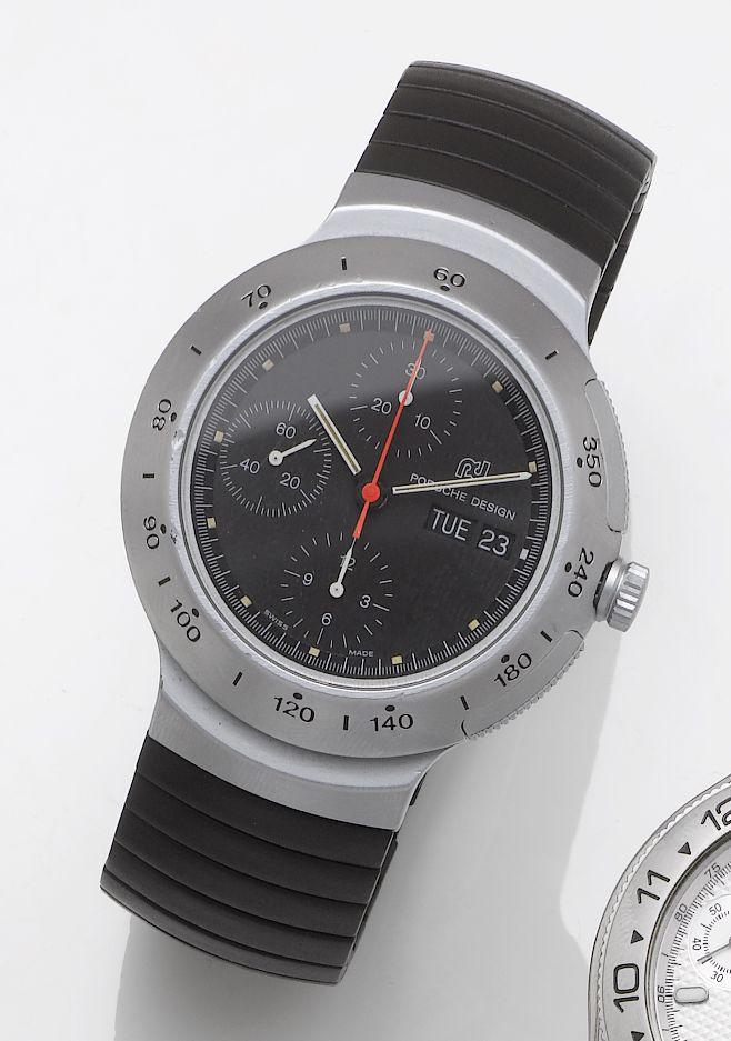 International Watch Co. An aluminium automatic chronograph calendar bracelet watch