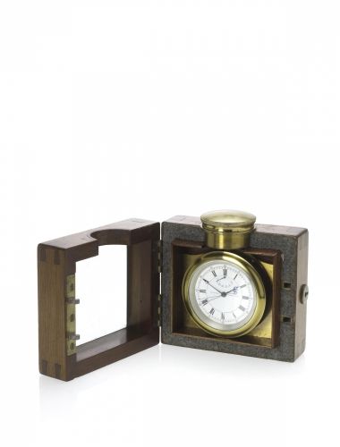 Victor Kullberg. A fine and rare free sprung pocket chronometer deck watch with split seconds and 30 hour power reserve in a fitted mahogany lockable box made for Major Rivers, August 14th 1923