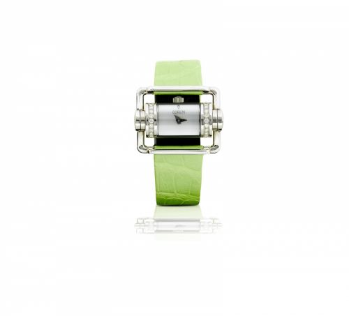 Corum. A fine stainless steel with diamond ladies wristwatch