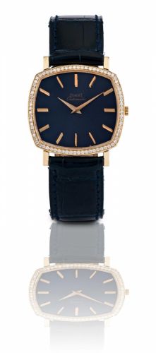 Piaget. A fine 18ct gold automatic diamond wristwatch