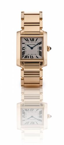 Cartier. A fine 18ct gold ladies wristwatch