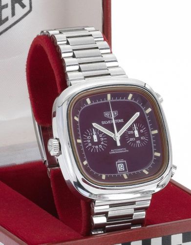Heuer. A fine stainless steel automatic calendar chronograph bracelet watch