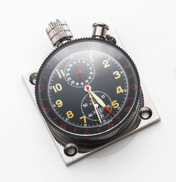 Heuer. A stainless steel manual wind chronograph dashboard timepiece Super Autavia, Case No.73827, Circa 1969