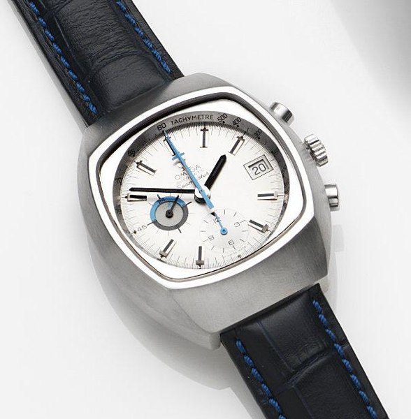 Omega. A stainless steel automatic calendar chronograph wristwatch Seamaster, Ref:176.005, Movement No.38290376, Circa 1974