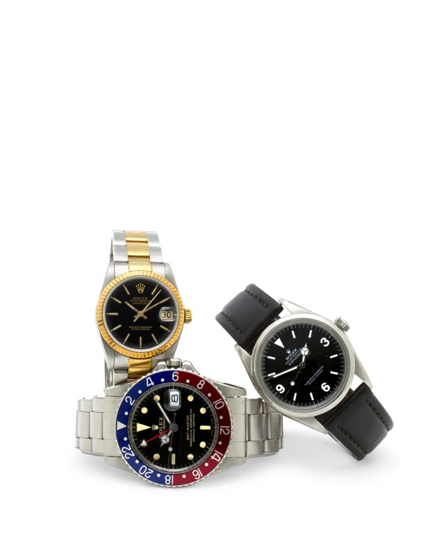 Rolex. A fine stainless steel and rose gold automatic center seconds wristwatch with braceletOyster Perpetual Datejust, Ref:68273, Case no. L484206, circa 1990