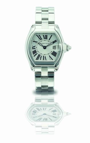 Cartier. A fine and rare stainless steel calendar automatic bracelet watch