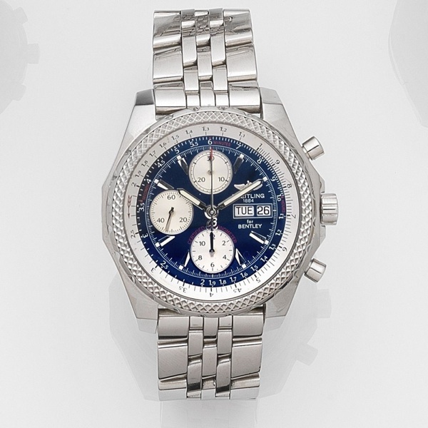 Breitling. A stainless steel oversized automatic calendar chronograph bracelet watch