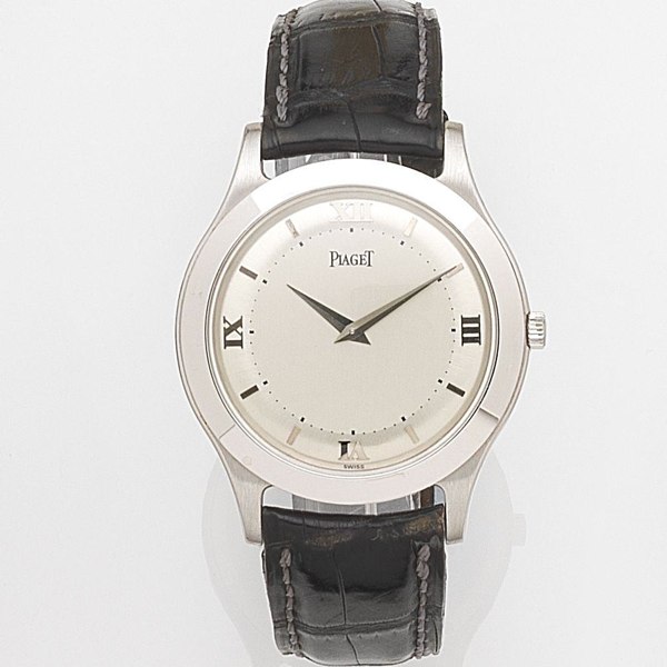 Piaget. An 18ct white gold manual wind wristwatch