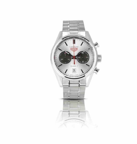 Tag Heuer. A fine limited edition stainless steel calendar chronograph automatic bracelet watch