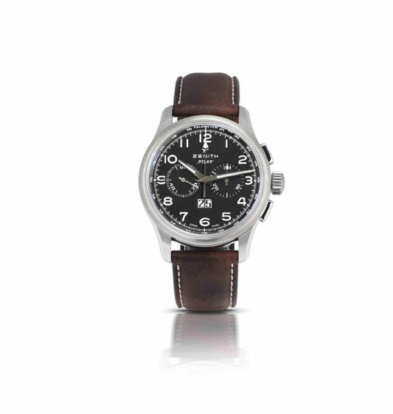 Zenith. A fine stainless steel calendar chronograph automatic wristwatch