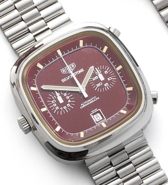 Heuer. A stainless steel automatic calendar chronograph bracelet watch