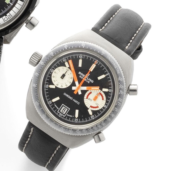 Breitling. A stainless steel chronograph wristwatch