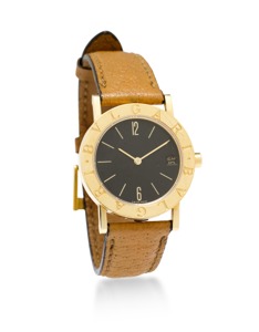 Bulgari. An 18K rose gold wristwatch with date