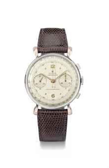 Rolex. A rare and unusual stainless steel and pink gold wristwatch with flared lugs
