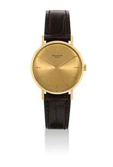PATEK PHILIPPE. AN 18K GOLD SLIM WRISTWATCH