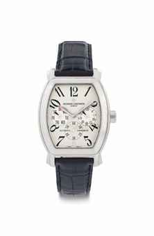Vacheron Constantin. An 18k White Gold Automatic Chronometer Wristwatch with Day and Date