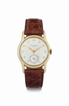 Patek Philippe. An 18k Gold Wristwatch with Breguet Numerals