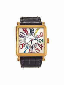 An 18ct pink gold 'Color Dreams Master Square' automatic wristwatch, by Franck Muller