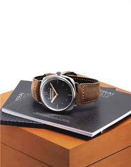 PANERAI. A STAINLESS STEEL LIMITED EDITION CUSHION-SHAPED WRISTWATCH