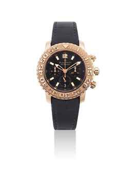 BLANCPAIN. AN 18K PINK GOLD LIMITED EDITION AUTOMATIC FLYBACK CHRONOGRAPH WRISTWATCH WITH DATE