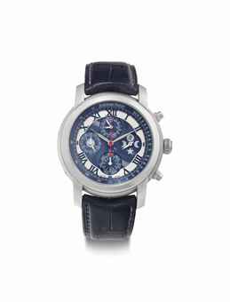 Audemars Piguet. A Fine Stainless Steel Limited Edition Automatic Perpetual Calendar Chronograph Wristwatch