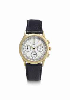 Vacheron Constantin. A Very Fine 18k Gold Chronograph Wristwatch with Date