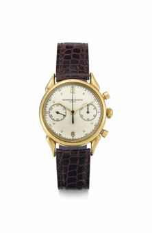 Vacheron Constantin. A Very Fine and Rare Chronograph Wristwatch with Unusual Lugs