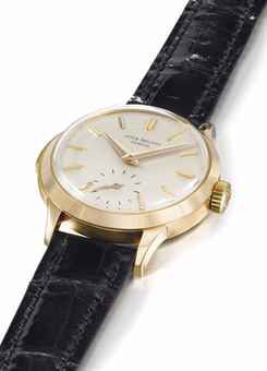 PATEK PHILIPPE. A VERY FINE AND RARE 18K GOLD MINUTE REPEATING WRISTWATCH