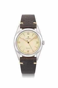 Rolex. A rare stainless steel automatic wristwatch with sweep centre seconds