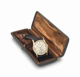 Patek Philippe. A fine and rare 18K pink gold wristwatch