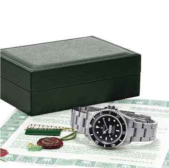 ROLEX. A RARE STAINLESS STEEL AUTOMATIC WRISTWATCH WITH SWEEP CENTRE SECONDS, DATE, GAS ESCAPE VALVE, BRACELET, GUARANTEE AND BOX, MADE FOR COMEX