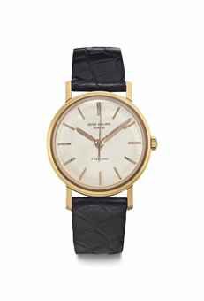 Patek Philippe. A Fine and Rare 18k Pink Gold Automatic Wristwatch with Center Seconds and Presentation Box