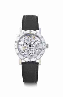 Bulgari. An 18k White Gold Skeletonized Automatic Wristwatch