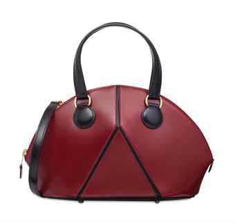 A ROUGE H BLACK CALF BOX LEATHER BI-COLOR ÎLE DE BOO WITH GOLD HARDWARE