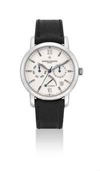 VACHERON CONSTANTIN. A FINE 18K WHITE GOLD LIMITED EDITION AUTOMATIC WRISTWATCH WITH SWEEP CENTRE SECONDS, DAY, DATE AND POWER RESERVE