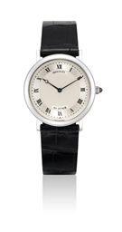 BREGUET. AN 18K WHITE GOLD AUTOMATIC WRISTWATCH