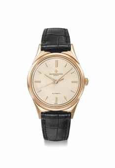 Vacheron Constantin. A fine and attractive 18K pink gold automatic wristwatch with sweep centre seconds