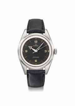 Omega. A fine, attractive and very rare stainless steel wristwatch with indirect sweep centre seconds, made for the Pakistani Army