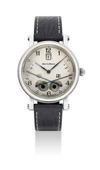 MARTIN BRAUN. A STAINLESS STEEL AUTOMATIC WRISTWATCH WITH DATE AND SUNRISE AND SUNSET INDICATORS