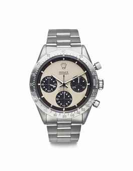 Rolex. A Very Fine and Rare Stainless Steel Chronograph Wristwatch with Bracelet