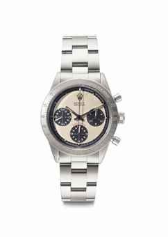 Rolex. A Very Fine and Rare Stainless Steel Chronograph Wristwatch with Bracelet