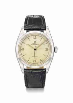 Rolex. A stainless steel automatic wristwatch with sweep centre seconds